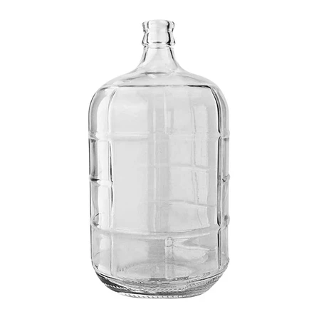 Glass Bottle, Carboy Bottle, with Crown Top Cap, Geo - Image 11