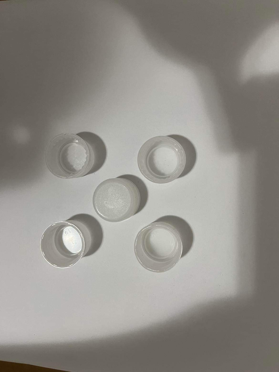 (5Pcs) 3 & 5 Gallon Water Jug Cap Replacement 55mm Non Spill Bottle Caps (White)